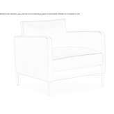 Leather armchair with removable cover Peaule