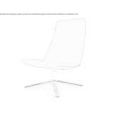 Swivel armchair with 4-star base Kukow