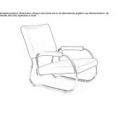 Leather armchair on a support Treglio