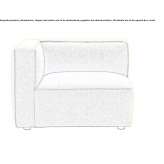 Upholstered sectional corner armchair Girua