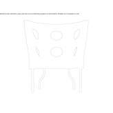 Armchair upholstered in fabric with a removable cover Litovel