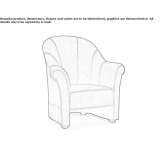 Fabric armchair Zazuar