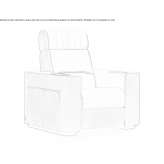 Reclining armchair for home cinema with armrests Sura