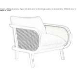 Velvet armchair Neufra