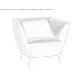 Fabric upholstered armchair with armrests Manastur