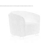 Fabric armchair with armrests Kindberg