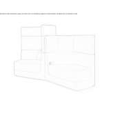 Fabric armchair with high backrest Korosten