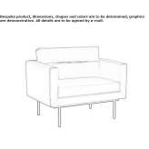 Armchair with armrests Benuza