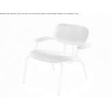 Fabric armchair with armrests Neumark