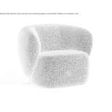 Fabric armchair with armrests Urbe
