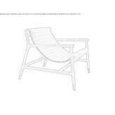 Leather upholstered armchair with armrests Koropi