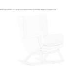 Rocking chair with high backrest Prato