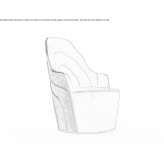 Leather upholstered armchair Prokopi