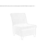 Armchair upholstered with fabric Tacony
