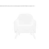 Fabric upholstered armchair with armrests Cabras