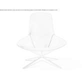 Swivel armchair with 4-star base Buniel
