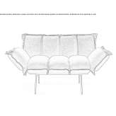 Fabric armchair with armrests Camiri