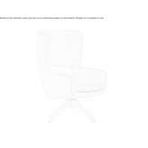 Fabric armchair on trestles with armrests Prato