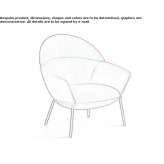 Fabric armchair with armrests Boqueron