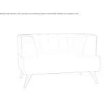 Leather upholstered armchair with armrests Orikum
