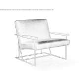 Velvet armchair with armrests Gema