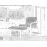 Fabric armchair with armrests Issoudun