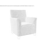 Fabric upholstered armchair with armrests Alcorisa