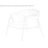 Leather armchair Ilgin