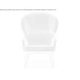 Fabric armchair with high backrest Norkino