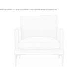 Leather armchair with armrests Malvas