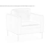 Leather lounge chair with armrests Cotatcu