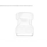 Swinging lobby chair with headrest Pacov