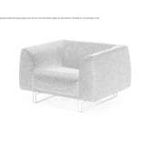 A fabric armchair based on a sled Erfde