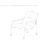 Fabric armchair with armrests Issoire