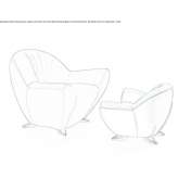 Fabric armchair Zheshart