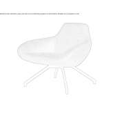 Fabric armchair with armrests Montorio