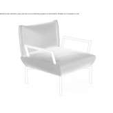 Fabric armchair with armrests Skreia