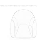 Leather armchair with armrests Dubovka