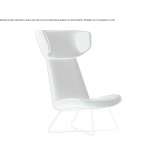 Armchair with a Wing Sleigh base Yankton
