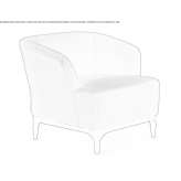 Lobby chair with armrests Blacon