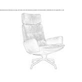 Reclining armchair on trestles Villadoz