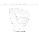 Fabric swivel lounge chair Lambach