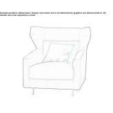 Armchair with headrest Kubey