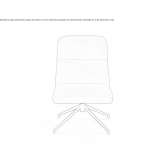 Upholstered swivel armchair in a modern style with armrests Issoire