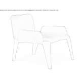 Leather armchair with armrests Teocak
