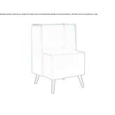 Fabric armchair Aying