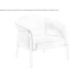 Fabric armchair Enschede