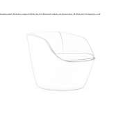 Upholstered armchair with armrests Akcasir