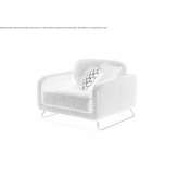 Fabric armchair with armrests Geebung