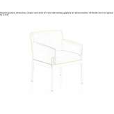 Fabric armchair with armrests Brdovec